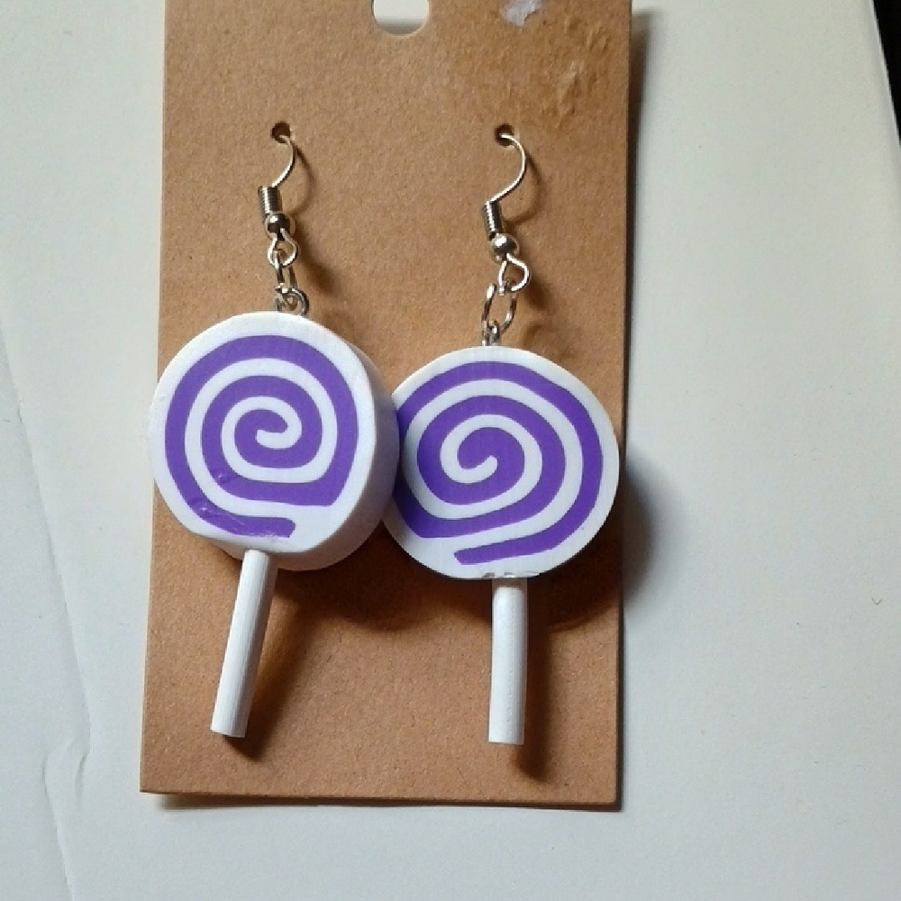 Colorful Lollipop Earrings Set - Picture 6 of 6